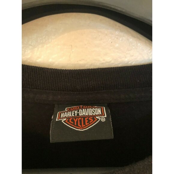 Harley Davidson Black Short Sleeve T Shirt Skull Design Men's XL Tee Shirt - Picture 3 of 5